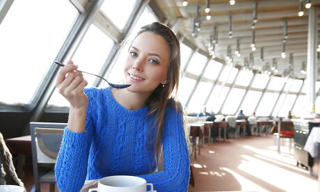 Gracile teen Katya Clover shows tiny tits and sexy ass outside